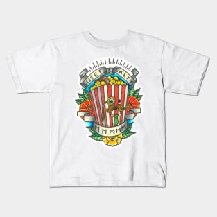 detective popcorn last podcast tattoo art Kids T-Shirt